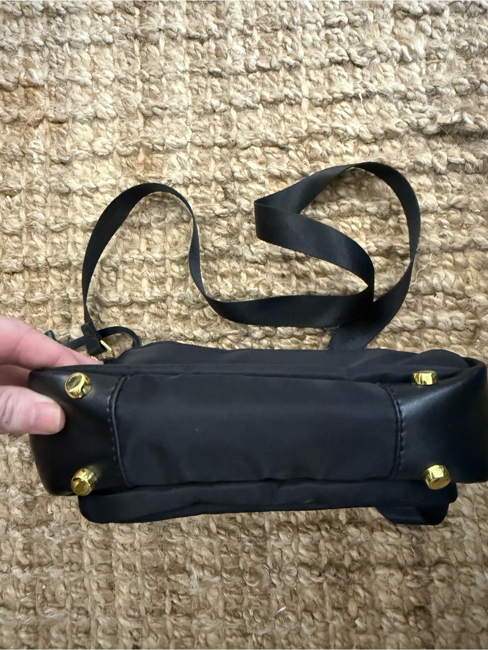 Tumi Black Crossbody Bag with Gold Hardware - Picture 5 of 5